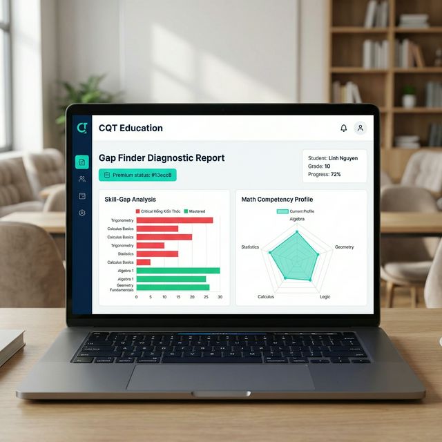 Dashboard phân tích dữ liệu học tập tại CLB Học thêm Toán VN